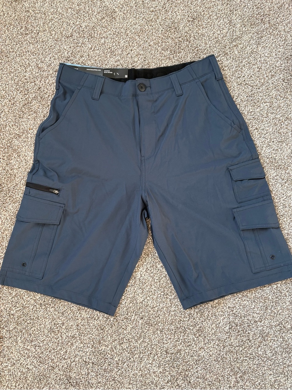 Iron Co. Men's Blue Smoke Cargo Shorts